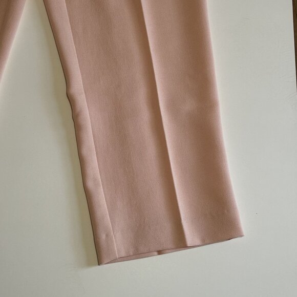 Vtg 2 Pc Sweater Pant Suit Set Peach Short Slv Shirt Top Outfit Dress USA Large - Picture 9 of 13